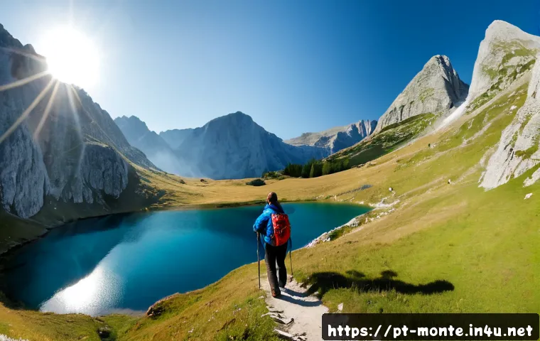 Home 17 두르미토르 국립공원 - Photorealistic panoramic view of Durmitor National Park, Montenegro, with jagged limestone peaks ris...